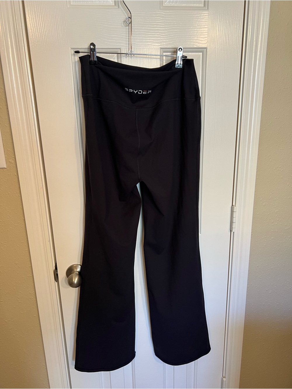 Spyder Black Boot-Cut Athletic Pants